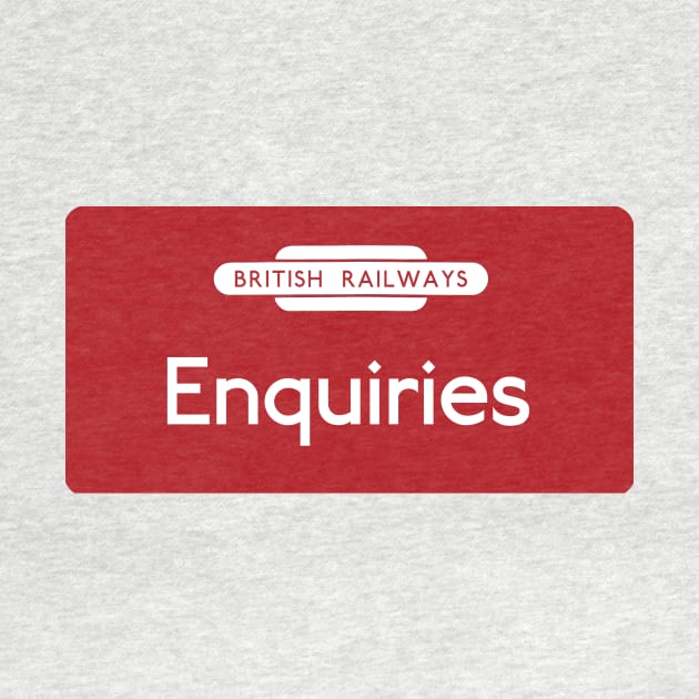 British Rail Enquiries sign by Random Railways